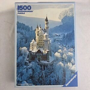 Ravensburger Puzzle 1500 pc #162192 Neuschwanstein Castle In Winter GERMANY New